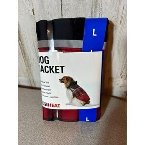 32 Degrees Heat Dog Jacket‎ NWT - Large - Red Plaid